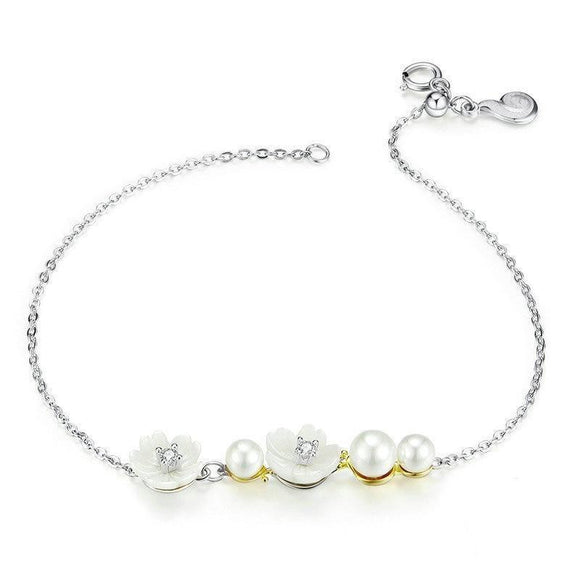 Bracelet Femme Argent Perles