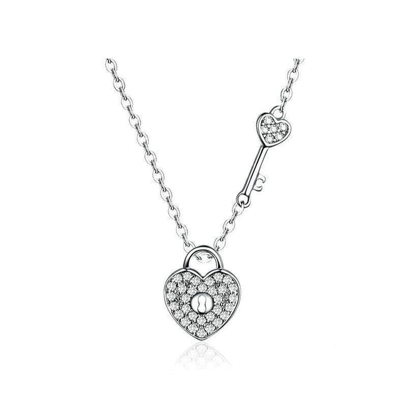 Collier Argent Sterling Coeur