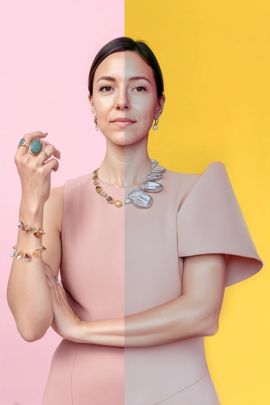 Quel bijou porter avec une robe rose poudré