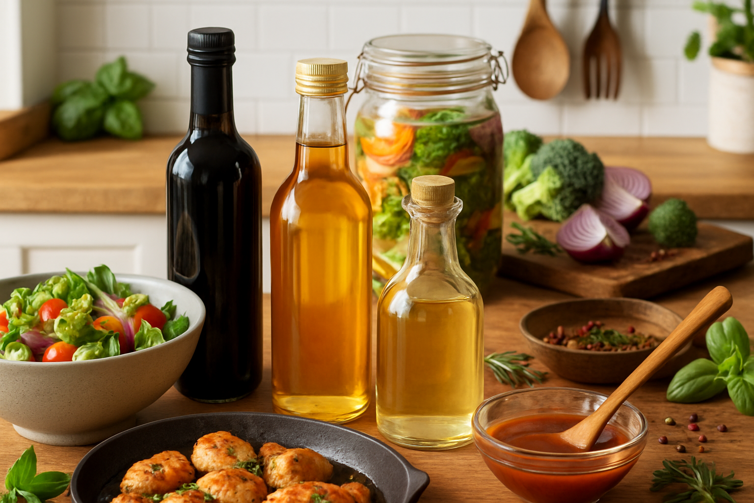 découvrez les multiples façons d'utiliser le vinaigre en cuisine pour rehausser vos plats ! que ce soit en assaisonnement, en marinade ou en conserves, apprenez à sublimer vos recettes avec ce condiment polyvalent et plein de saveurs.