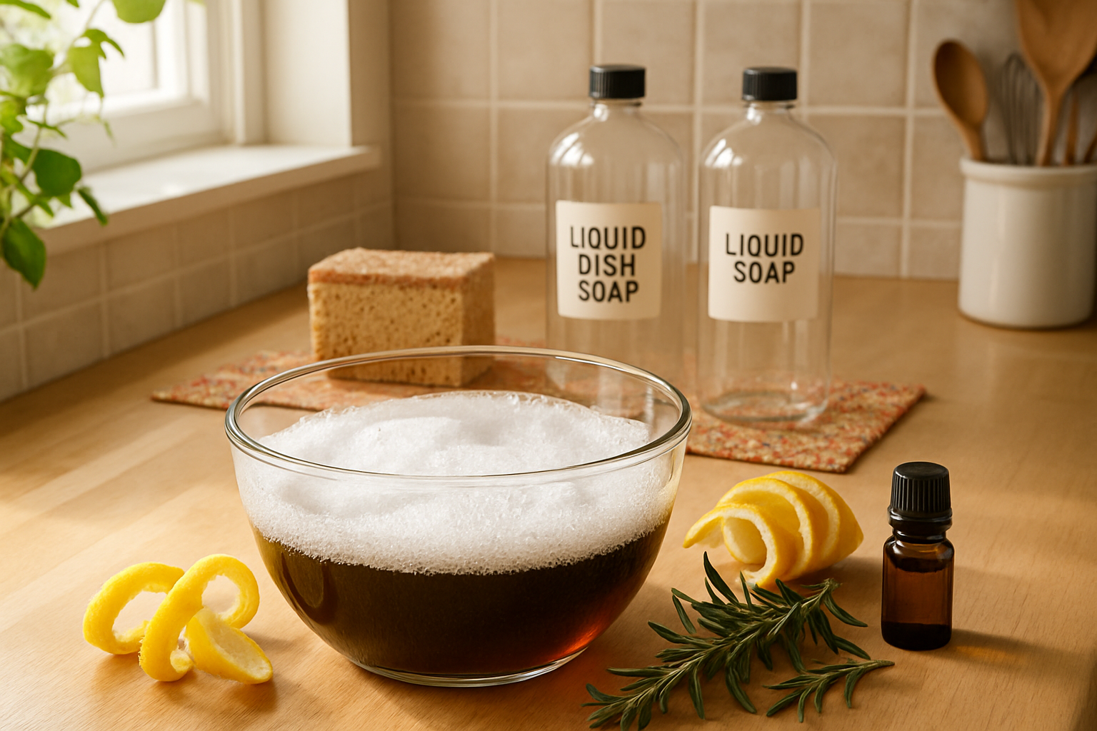 découvrez comment fabriquer votre propre liquide vaisselle écologique et économique avec du savon noir. une recette simple et efficace pour obtenir une vaisselle propre tout en préservant l'environnement.