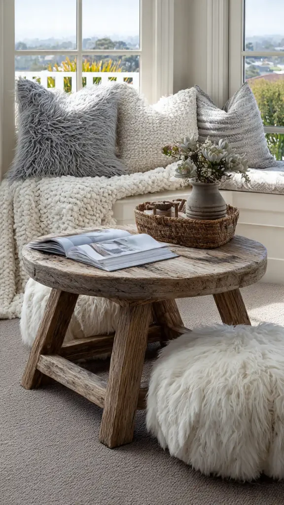 Accessoires deco tapis epais coussins varies plantes vertes