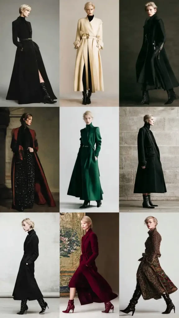 Differentes sortes de manteaux hiver