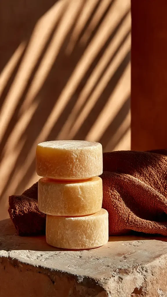 Shampoing Maison : Le Guide Ultime pour une Crinière de Rêve au Naturel 1 barres de shampoing solides align es sur une
