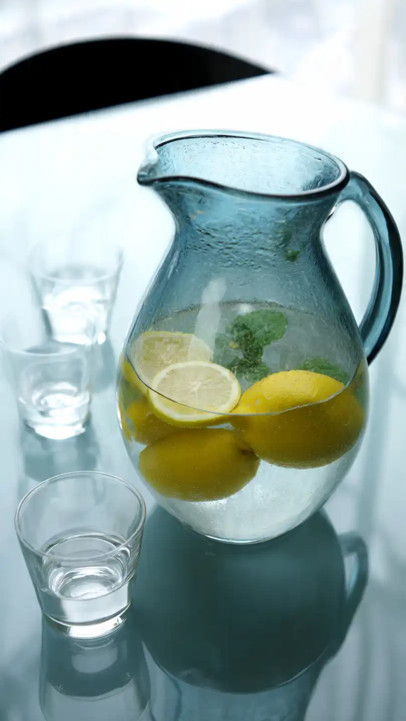 Quels sont les aliments qui brûlent les graisses du ventre ? Mon guide gourmand et bienveillant 6 carafe d eau infus e au citron gingembre et