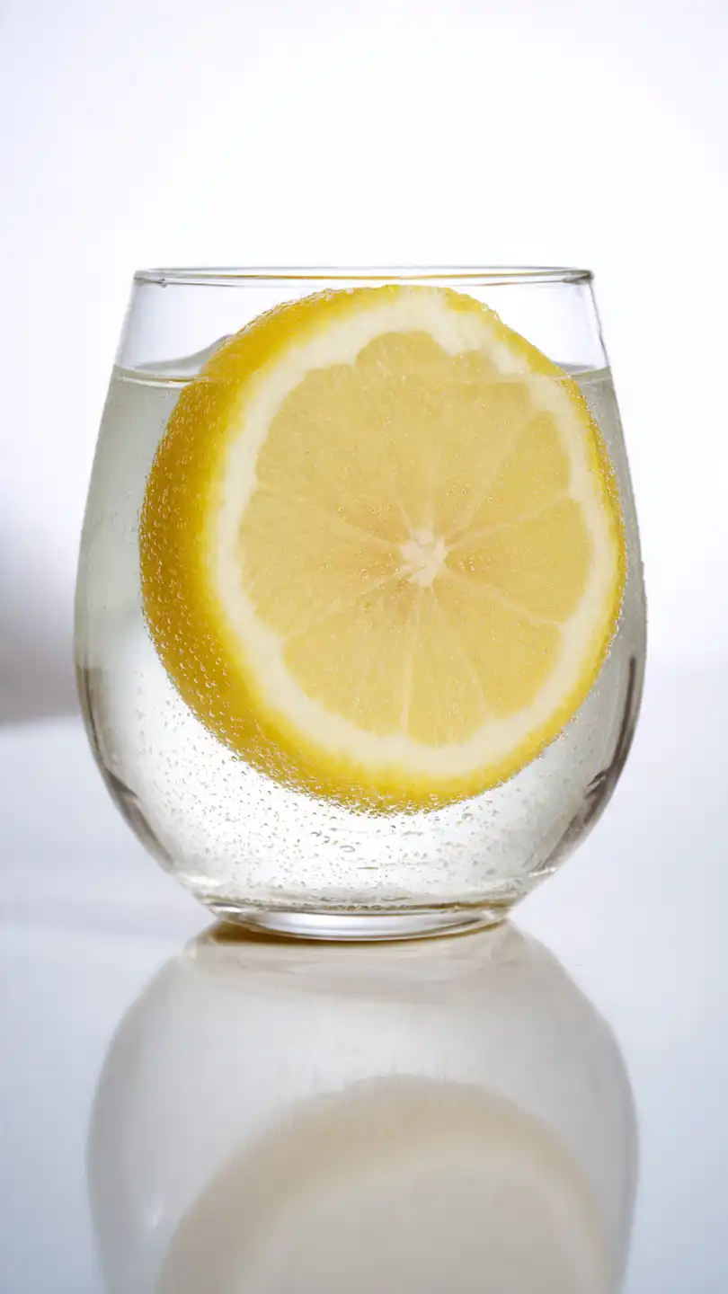 Comment perdre du ventre rapidement pour une femme sans régime ? 5 eau citronn e dans un verre transparent sur