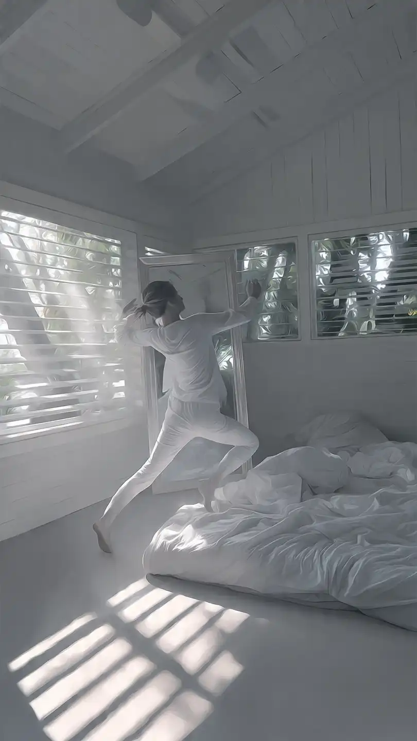 Lavement du Côlon : Le Secret Détox pour un Ventre Plat et une Peau Éclatante ? 4 happy woman stretching arms after waking up