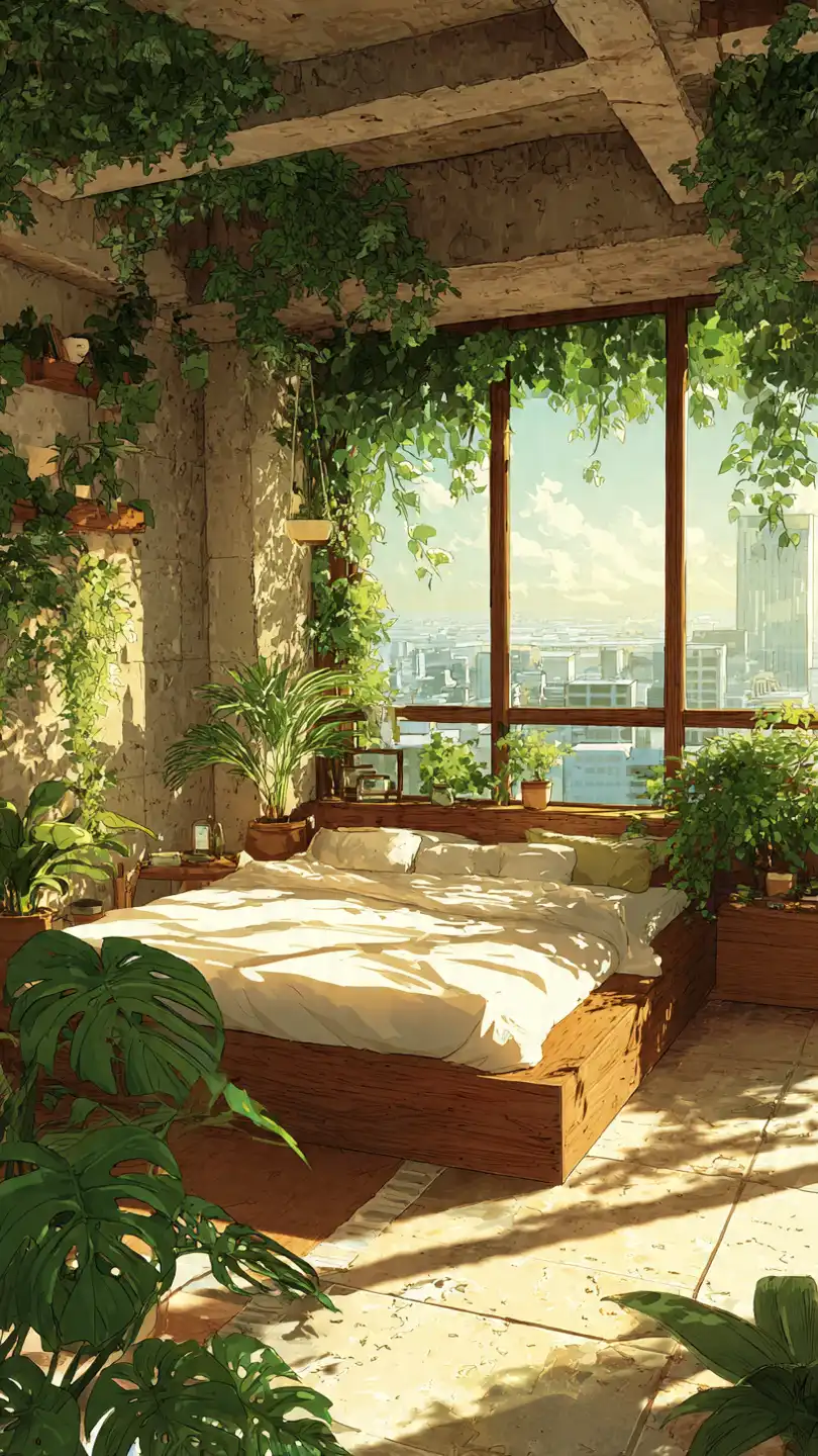 Idée de Déco Chambre : 10 Inspirations pour Créer votre Sanctuaire Personnel 8 indoor jungle bedroom monstera and philodendron lush