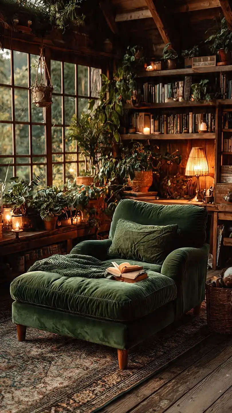 Idée de Déco Chambre : 10 Inspirations pour Créer votre Sanctuaire Personnel 5 reading nook in bedroom velvet armchair soft