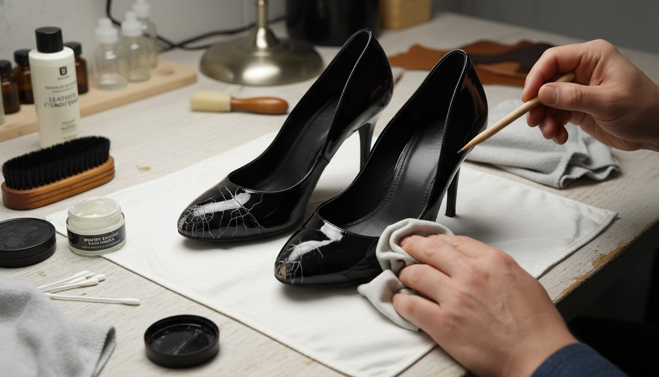 découvrez notre guide complet pour restaurer vos chaussures en cuir verni craquelé. astuces pratiques et étapes détaillées pour redonner éclat et souplesse à vos chaussures préférées.