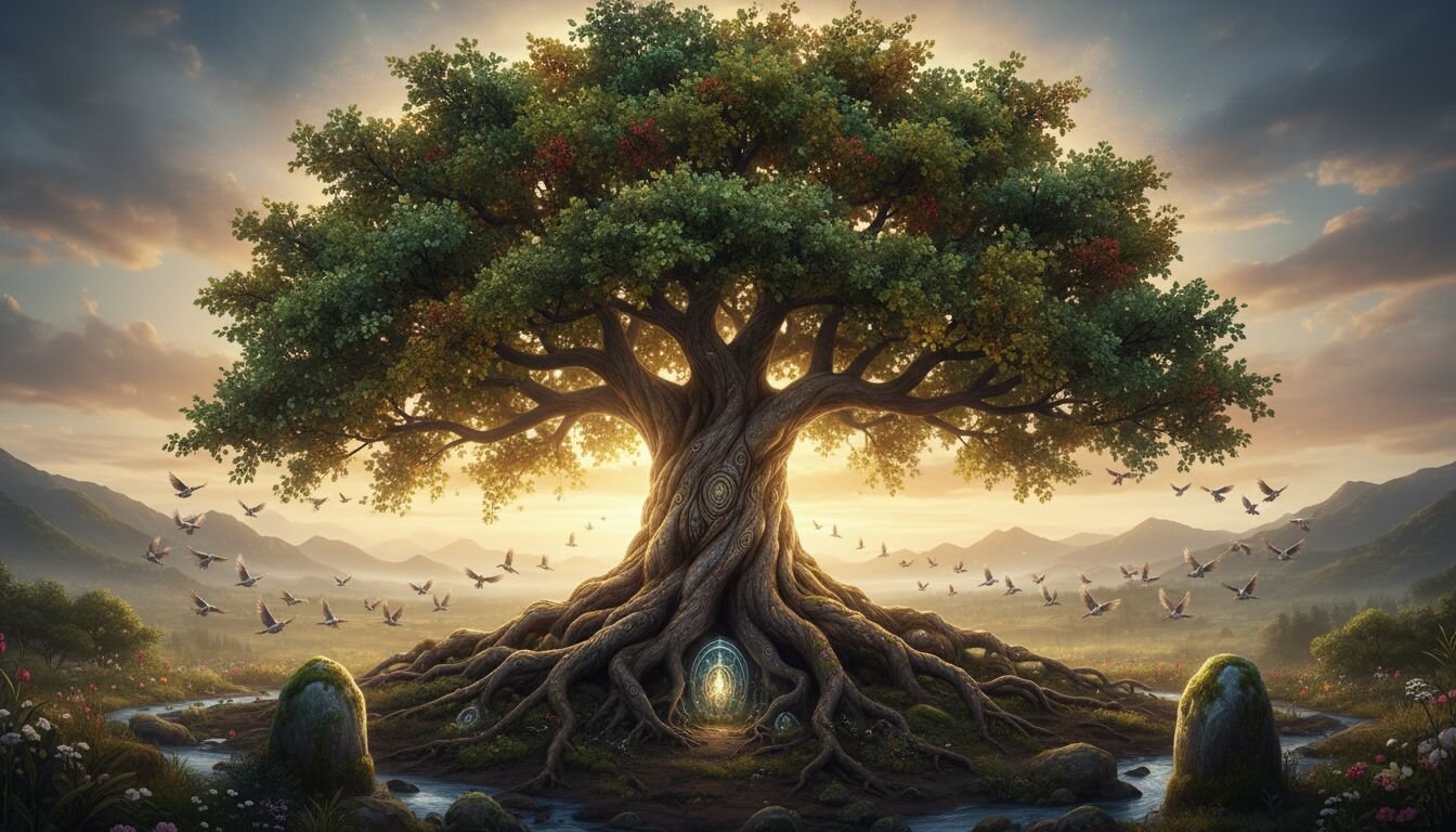 Découvrez la signification et les symboles profonds de l'arbre de vie, un motif universel représentant la croissance, la connexion et la sagesse à travers les cultures.