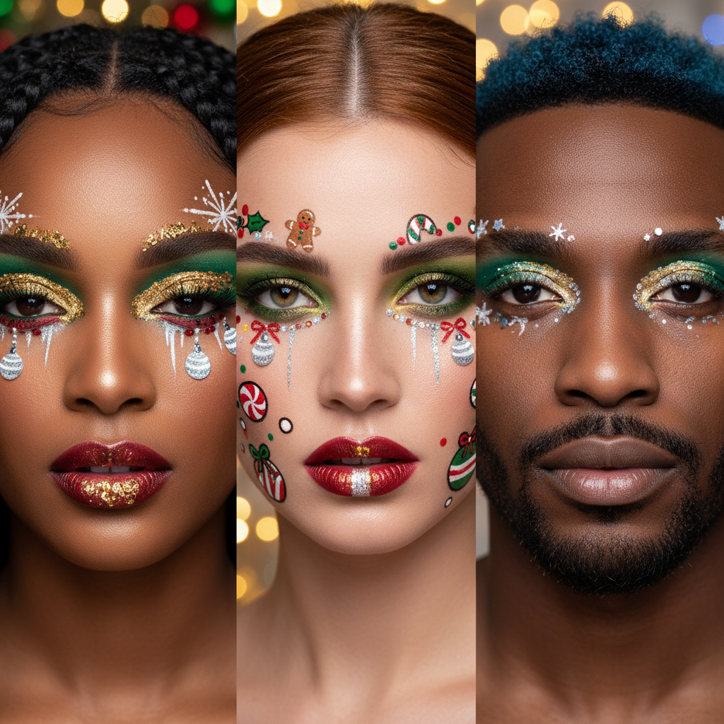 découvrez 10 idées de maquillage créatif aux couleurs de noël pour briller et éblouir pendant les fêtes. inspirez-vous pour un look festif et original qui fera sensation!