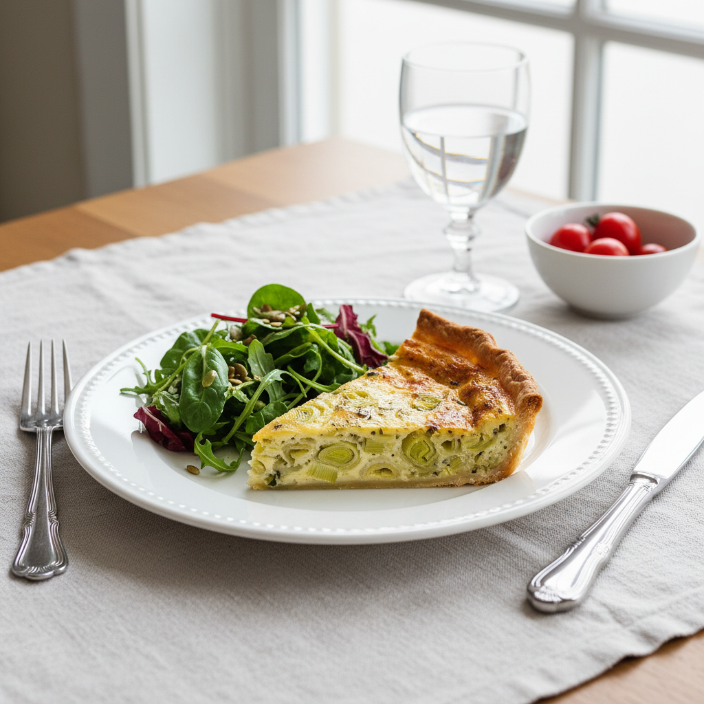 découvrez notre recette facile et savoureuse de quiche aux poireaux, parfaite pour un repas gourmand et rapide à préparer. idéale pour toute la famille !