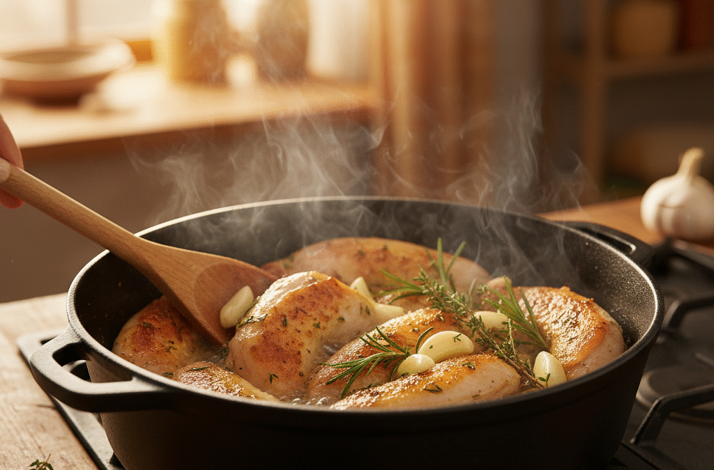 Recette de lapin en cocotte à la façon grand-mère : un plat traditionnel à découvrir