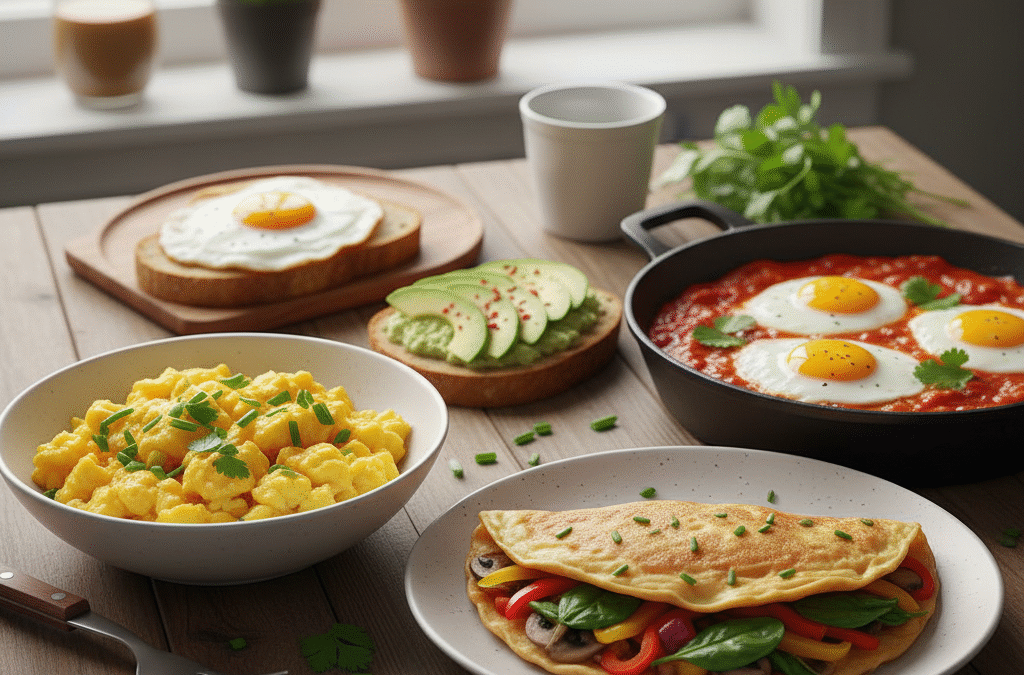 découvrez des recettes salées faciles à base d’œufs, parfaites pour un repas rapide et savoureux au quotidien.