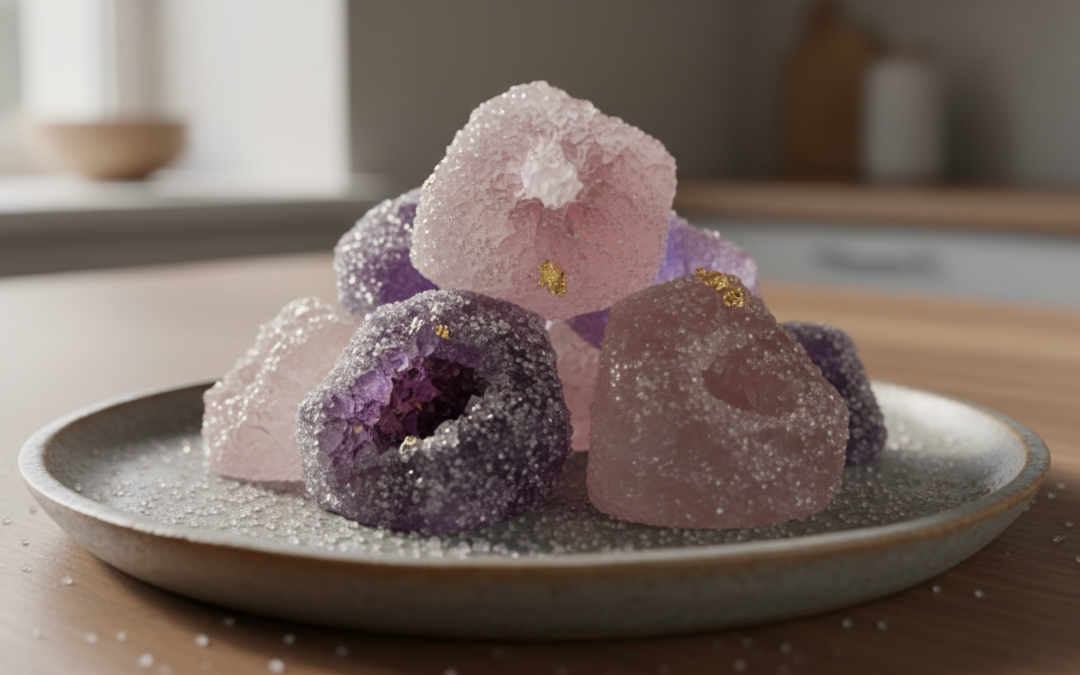 Cristaux comestibles : comment les utiliser et quelles saveurs privilégier