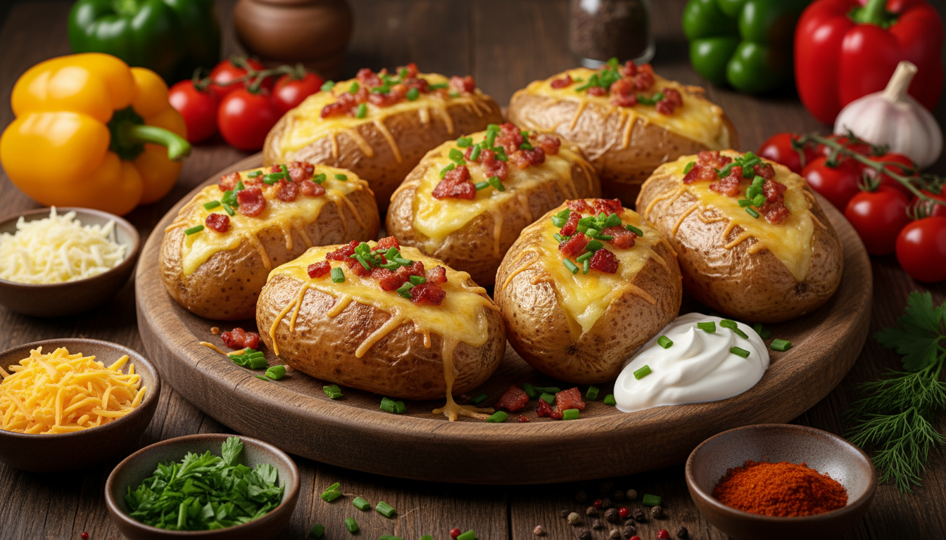 découvrez nos recettes délicieuses de pommes de terre farcies, faciles à préparer et gourmandes, parfaites pour un repas savoureux en toute simplicité.