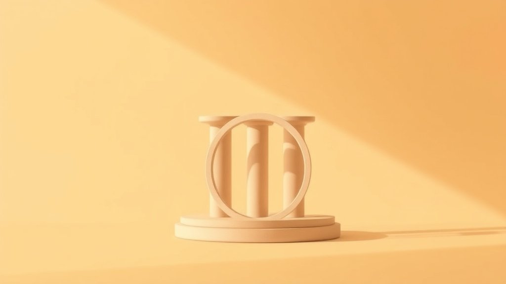 Illustration trois piliers estime de soi amour de soi vision confiance