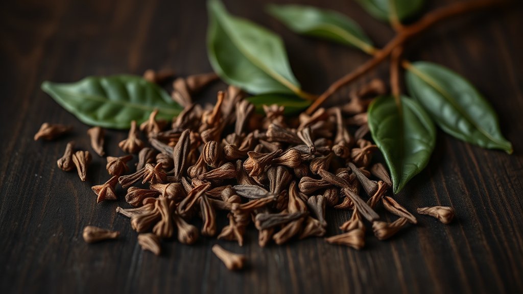 Illustration clous de girofle giroflier epice aromatherapie naturelle