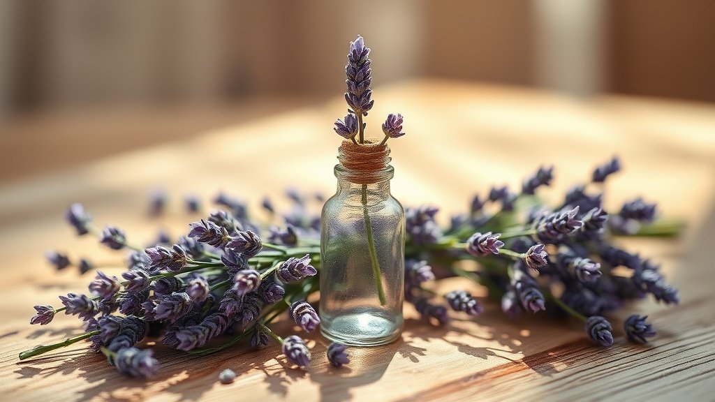 Illustration brin lavande aspic huile essentielle aromatherapie Provence lumiere