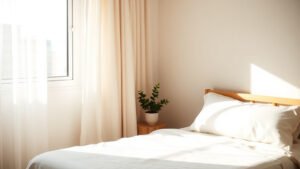 Illustration interieur minimaliste serenite simplicite mode de vie slow living