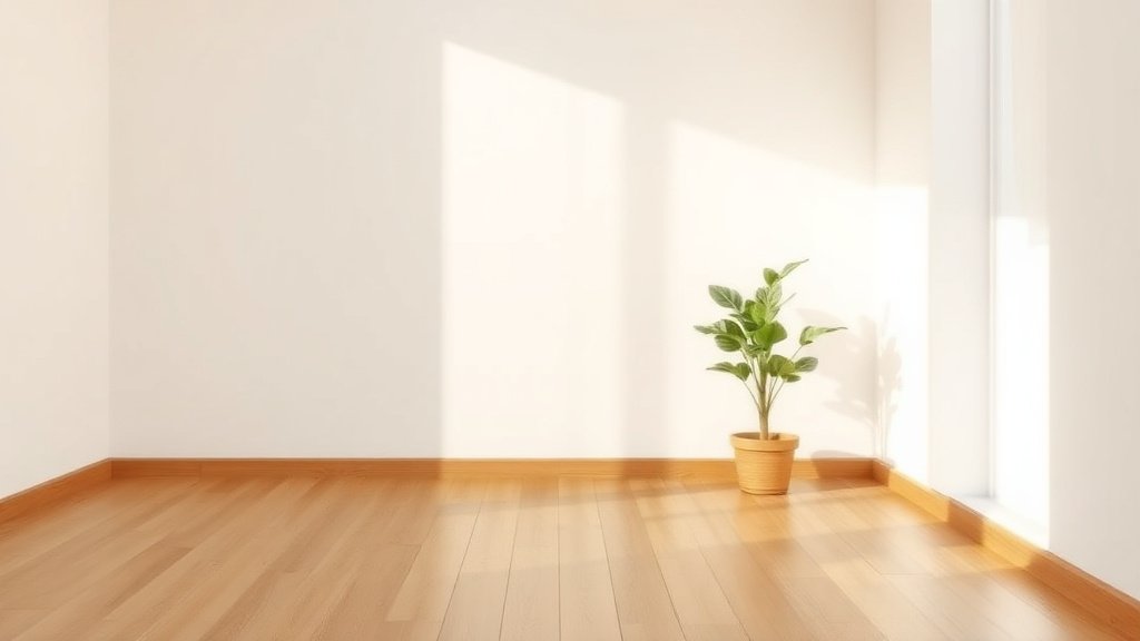 Illustration interieur minimaliste lumiere naturelle mobilier epure mode de vie slow