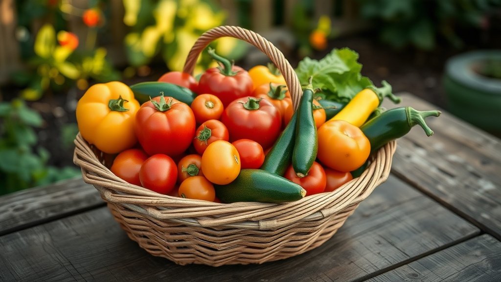 Illustration legumes fruits saison panier marche cuisine saine naturelle