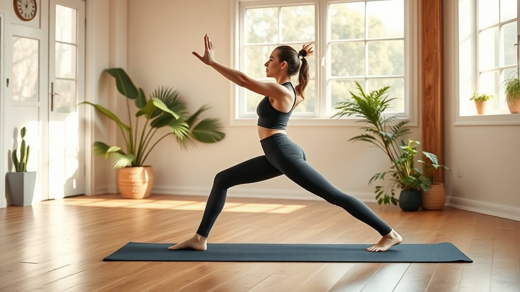 Illustration postures yoga debutants asanas pratique serene tapis de yoga